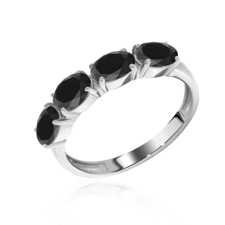 Купить кольцо из серебра с фианитами в интернет-магазине KRASNOE