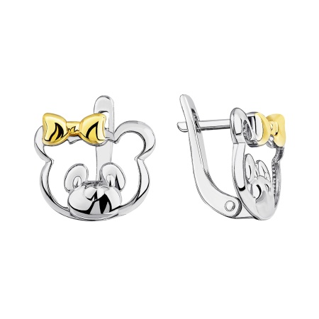 Серьги из серебра без вставок