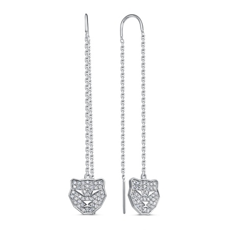 Серьги из серебра с1415991 от KRASNOE, металл Серебро, вставка Фианит