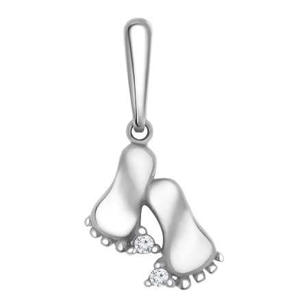 Купить подвеска из серебра с фианитами