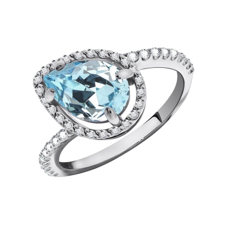 Купить кольцо из серебра с топазом в интернет-магазине KRASNOE