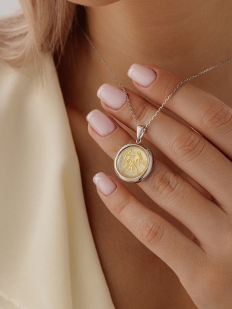 Купить подвеска из серебра с перламутром