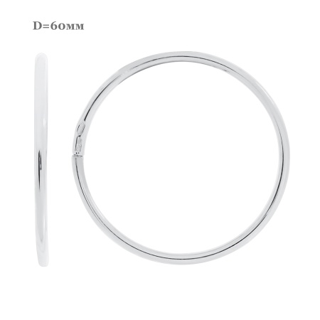 Серьги из серебра без вставок