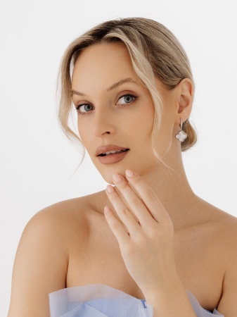 Серьги из серебра с перламутрами