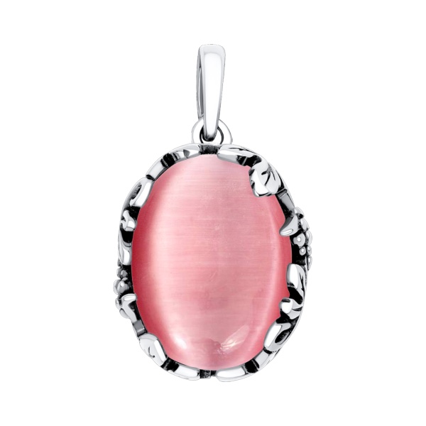 Купить подвески из серебра с кошачим глазом