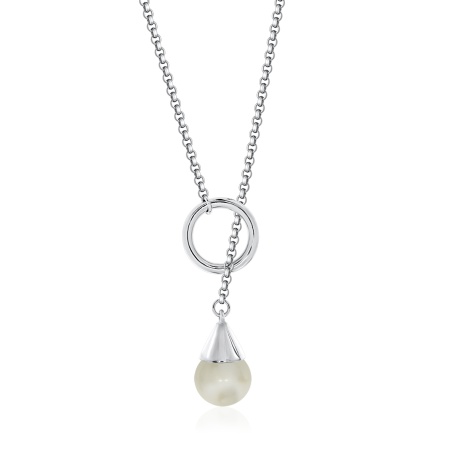 Колье из серебра с жемчугом 8340240868-75