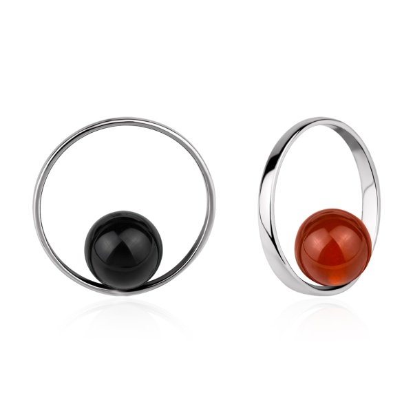 Купить подвеска из серебра с агатами