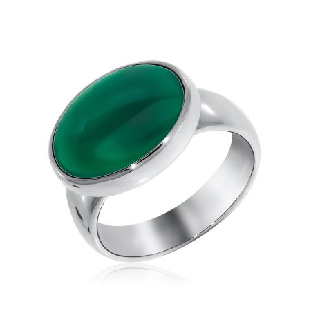 Купить кольцо из серебра с агатом в интернет-магазине KRASNOE