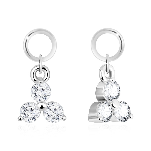 Купить подвеска из серебра с фианитами