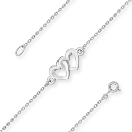 Купить браслет из серебра без вставок