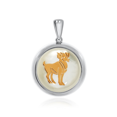 Купить подвеска из серебра с перламутром