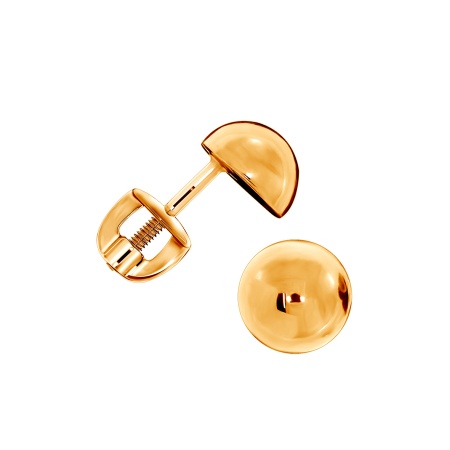 Пусеты из серебра без вставок 2320401615 от KRASNOE, металл Серебро, вставка Без вставок