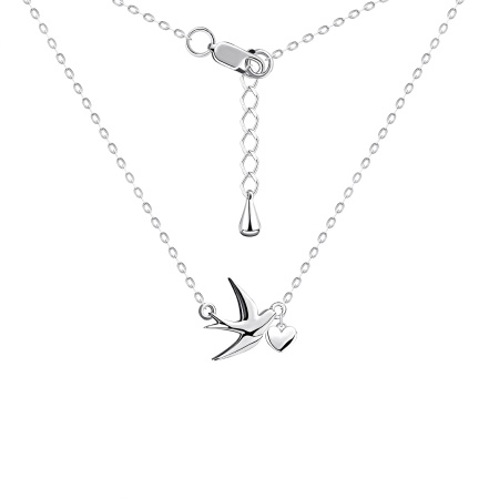 Колье из серебра без вставок