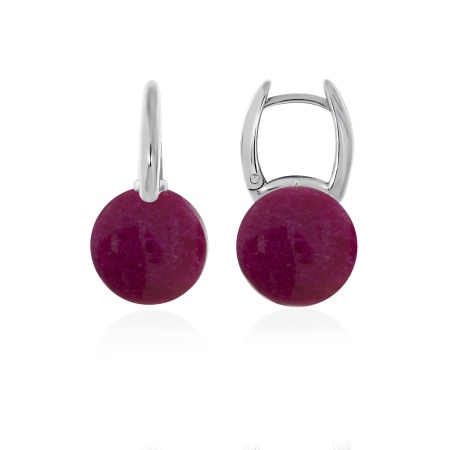 Серьги из серебра с агатом 2340394318-37 от KRASNOE, металл Серебро, вставка Агат