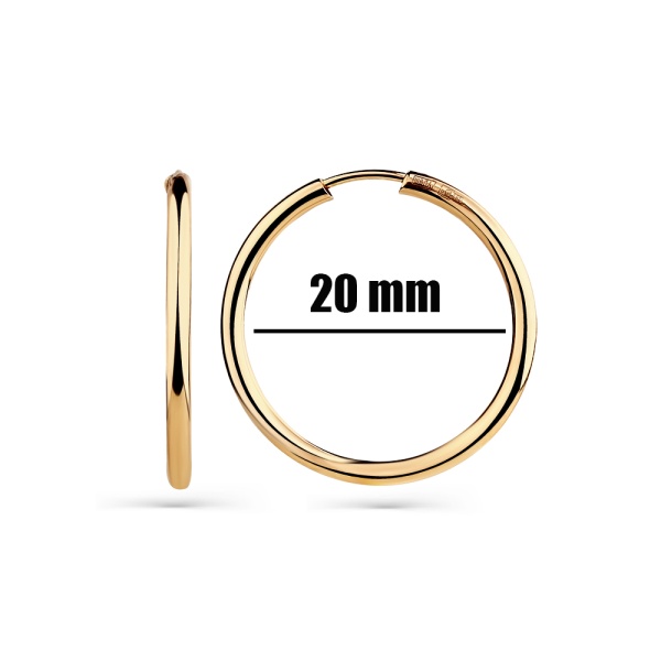 Серьги из золота без вставок 002-0265-0000-010 от KRASNOE, металл Золото, вставка 