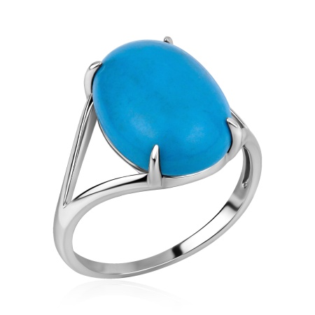 Купить кольцо из серебра с бирюзой в интернет-магазине KRASNOE