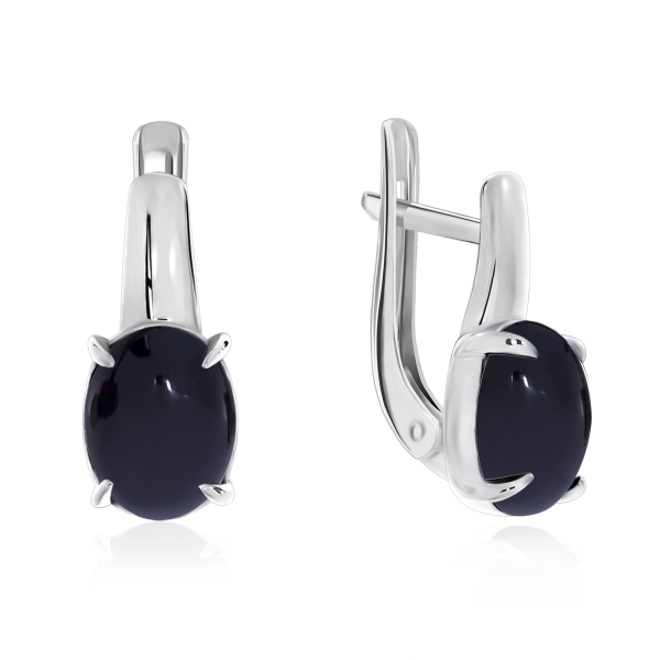 Серьги из серебра с агатами 2340390369-20 от KRASNOE, металл Серебро, вставка Агат