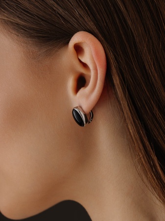 Серьги из серебра с агатами 2340391796-20 от KRASNOE, металл Серебро, вставка Агат