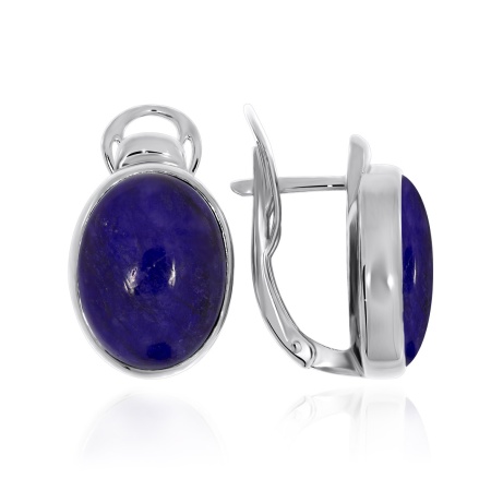 Серьги из серебра с агатами 2340390932-80 от KRASNOE, металл Серебро, вставка Агат