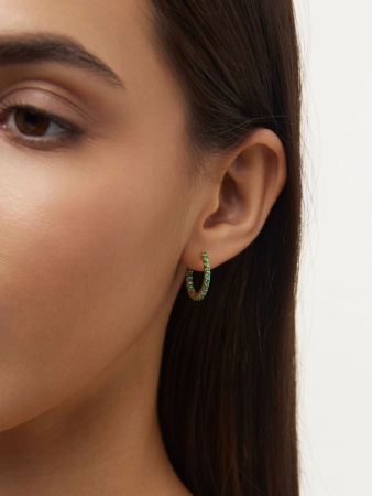 Серьги из серебра с агатами со скидкой