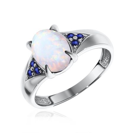 Купить кольцо из серебра с опалом в интернет-магазине KRASNOE