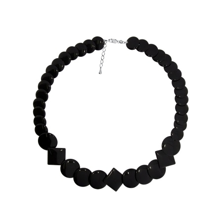 Бусы из серебра с агатами 8340396172-45-20