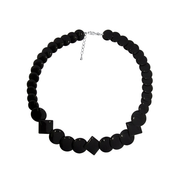 Бусы из серебра с агатами 8340396172-45-20