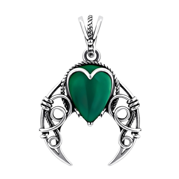 Купить подвеска из серебра с агатом Купить подвеска из серебра с агатом