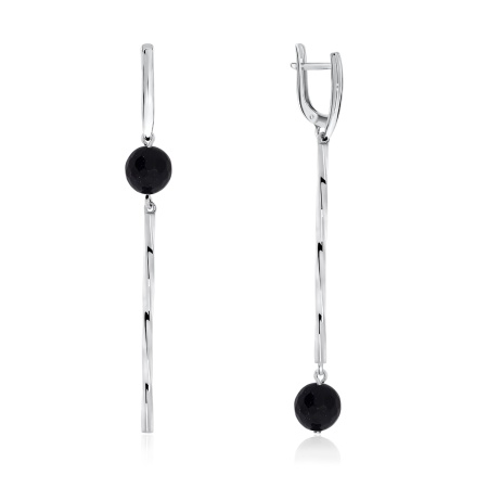 Серьги из серебра с авантюрином