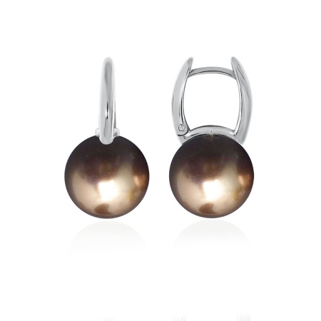 Серьги из серебра с жемчугом