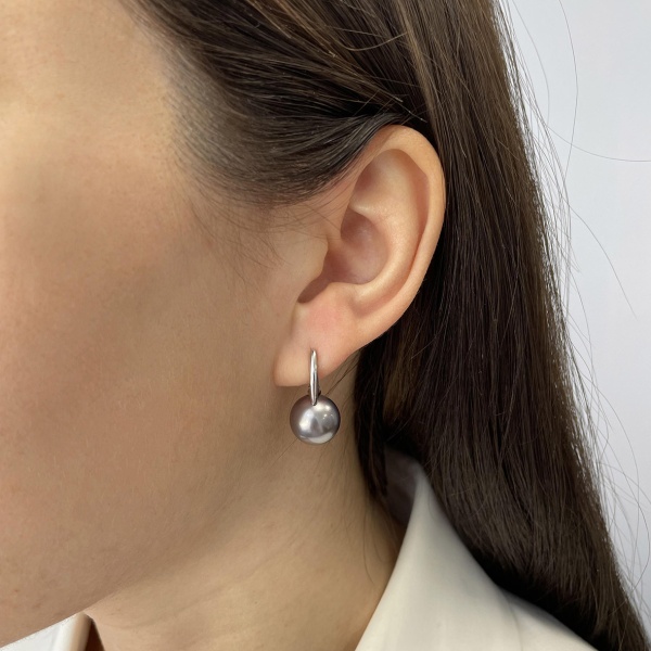 Серьги из серебра с жемчугом Серьги из серебра с жемчугом