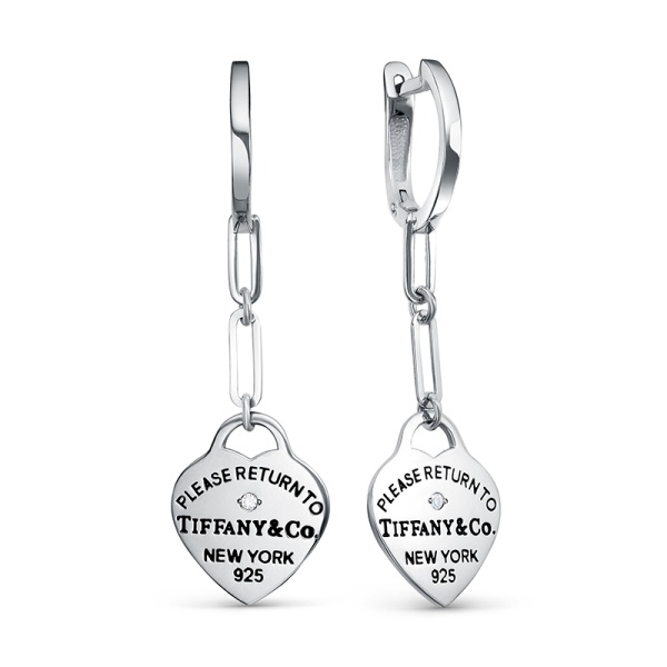 Серьги из серебра с1205529 от KRASNOE, металл Серебро, вставка Эмаль