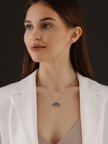 Купить подвеска из серебра без вставок