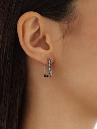 Серьги из серебра с ситаллами