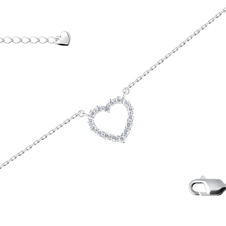 Купить браслет из серебра с фианитами