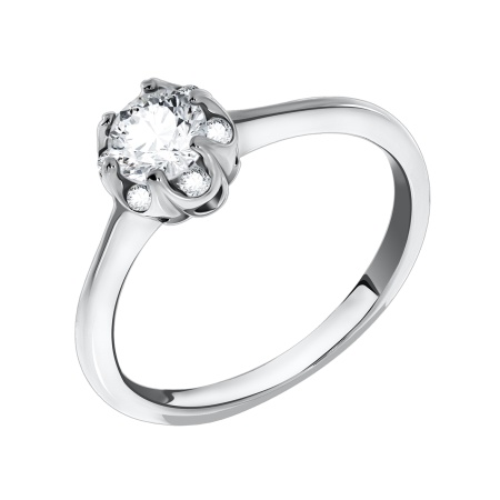 Купить кольцо из серебра с фианитами в интернет-магазине KRASNOE