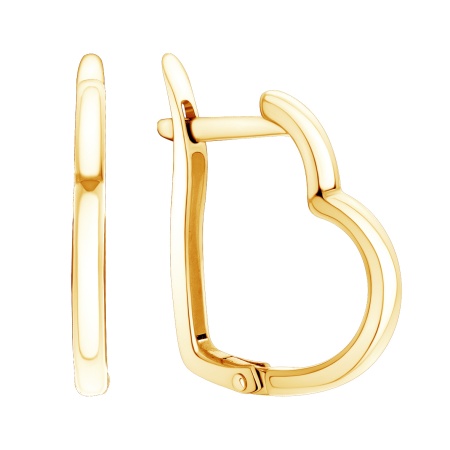 Серьги из серебра без вставок 2320401893 от KRASNOE, металл Серебро, вставка Без вставок