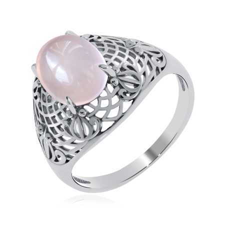 Купить кольцо из серебра с кварцем в интернет-магазине KRASNOE