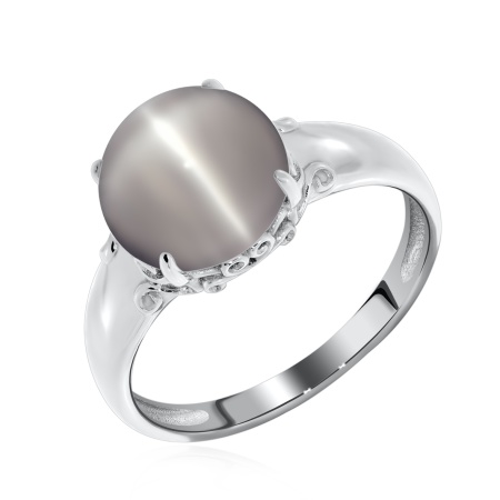 Купить кольцо из серебра с кошачий глазом в интернет-магазине KRASNOE