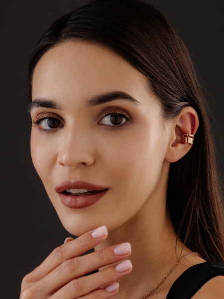 Серьги из серебра без вставок 2320404891 от KRASNOE, металл Серебро, вставка Без вставок