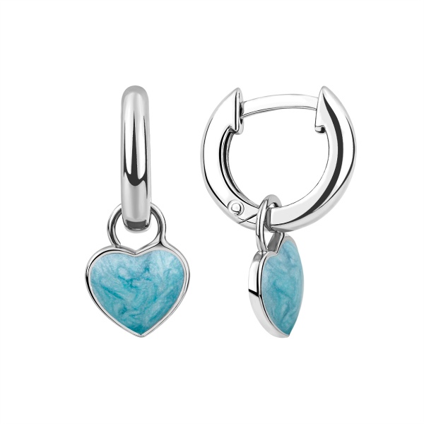 Серьги из серебра с эмалью в ювелирном интернет-магазине