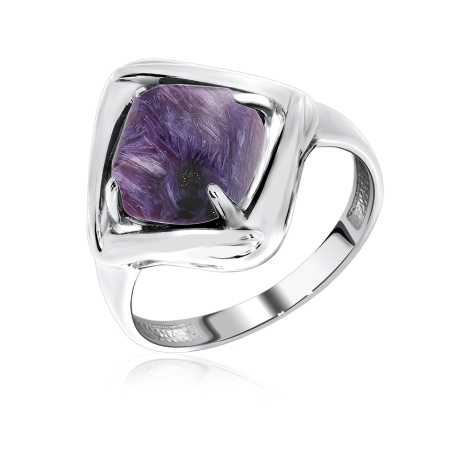 Купить кольцо из серебра с чароитом в интернет-магазине KRASNOE