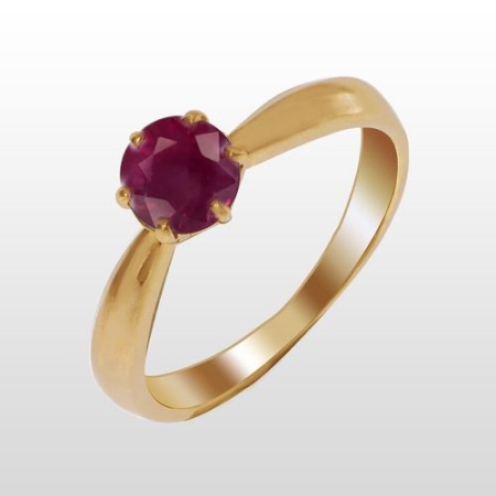 Купить кольцо из серебра с корундом в интернет-магазине KRASNOE