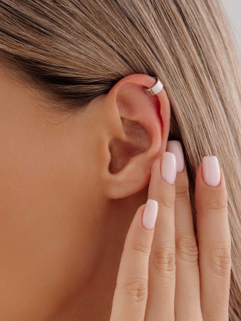 Серьги из серебра без вставок 2340404889 от KRASNOE, металл Серебро, вставка Без вставок