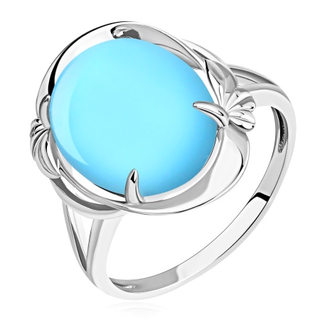 Купить кольцо из серебра с бирюзой в интернет-магазине KRASNOE