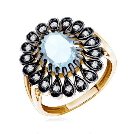 Кольцо из серебра с топазом со скидкой