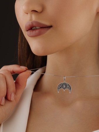 Купить подвеска из серебра без вставок