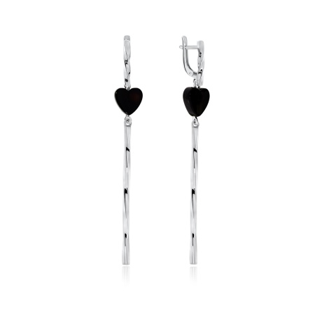 Серьги из серебра с агатом 2340390827-20 от KRASNOE, металл Серебро, вставка Агат
