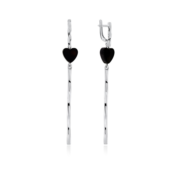 Серьги из серебра с агатом 2340390827-20 от KRASNOE, металл Серебро, вставка Агат