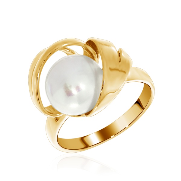 Кольцо из серебра с жемчугом и жемчугами со скидкой